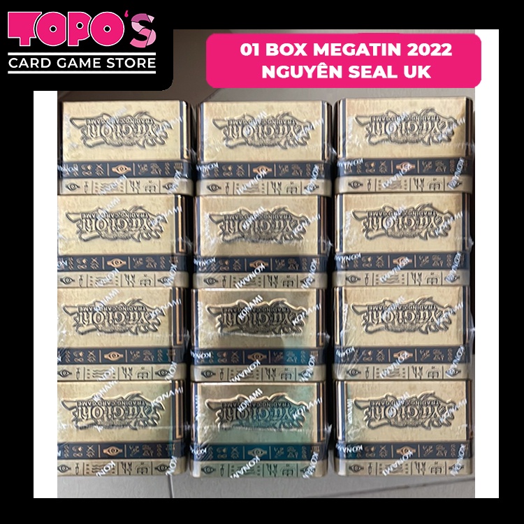 [MEGATIN UK 2022] 01 Hộp thẻ bài Yugioh Megatin 2022 nguyên seal chính hãng UK.