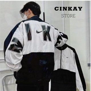 Áo khoác nike Jacket vitage , Chất dù cao cấp , Logo trước thêu, sau in hàng chính hãng CINKAY_STORE 409