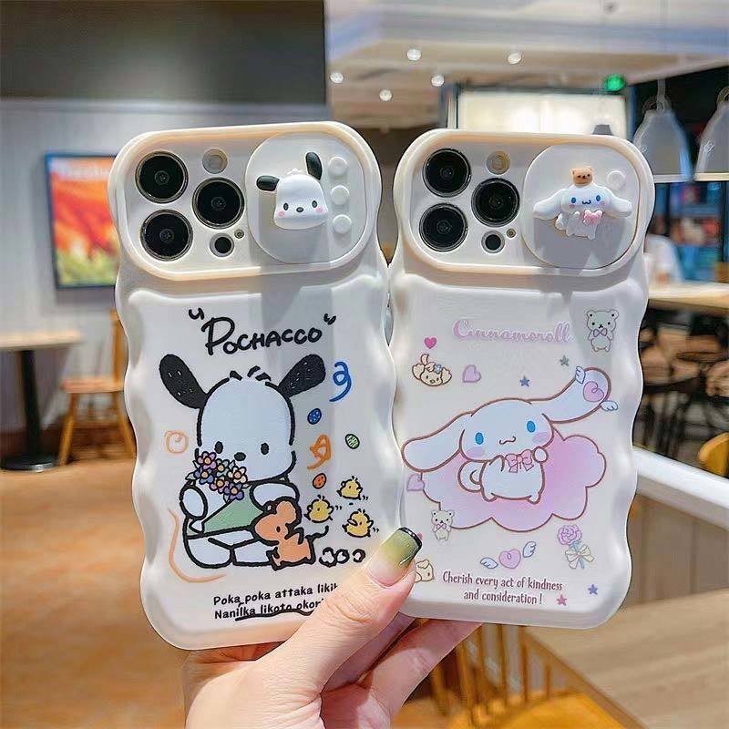Ốp Điện Thoại In Hình Chú Chó Hoạt Hình Có Giá Đỡ Cho iPhone 14 13 12 11 Pro Max 7 8 Plus Xr Xs Max