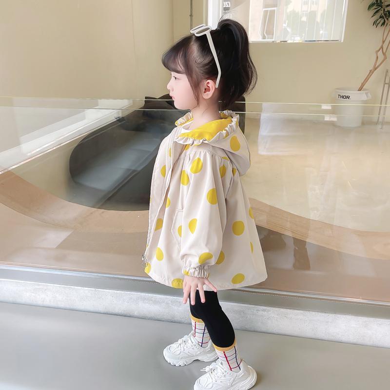 Áo Khoác Có Mũ Trùm Đầu Phong Cách Thời Trang Xuân Thu Dành Cho Bé Gái