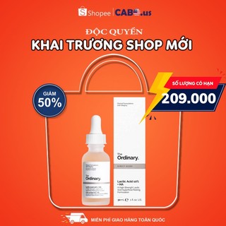 Serum The Ordinary Lactic Acid + HA 2% CABOUS072 Tinh chất Tẩy Tế Bào Chết làm Sáng Da, Mờ Thâm 30ml
