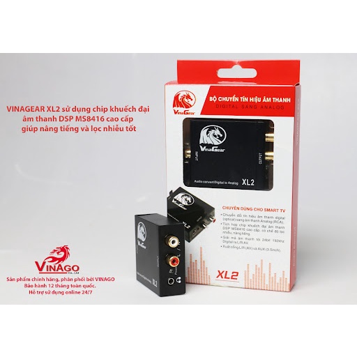 BỘ CHUYỂN ĐỔI ÂM THANH DIGITAL SANG ANALOG VINAGEAR XL2- XL6 PRO CHÍNH HÃNG. - VINAGEAR XL6 PRO