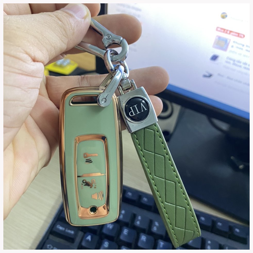 Bọc chìa khóa Airblade, Vision, Lead, Vario, WinnerX đời mới 2 nút bấm nhựa TPU kèm móc khóa thời trang