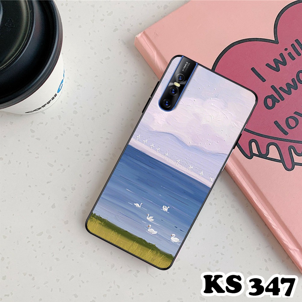 Ốp lưng Vivo V15 - V15 Pro - Ốp Vivo in hình Cánh đồng hoa - Chất liệu TPU siêu bền