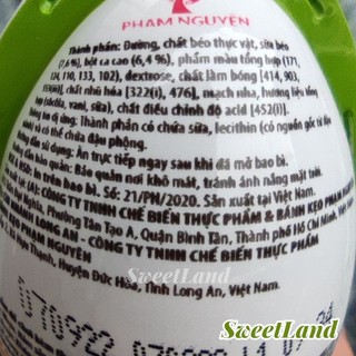 Kẹo socola trứng đồ chơi Pop It 15g