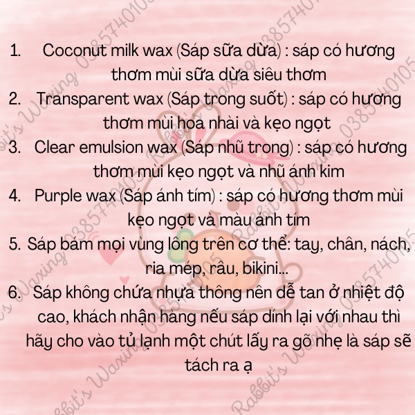 100G Sáp thơm wax lông cao cấp + Mỡ trăn nguyên chất dưỡng da