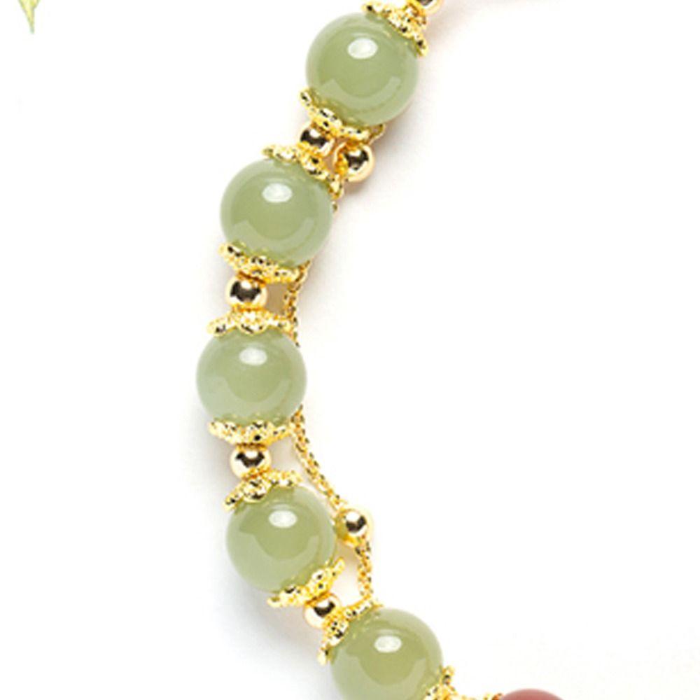 Vòng Tay Hạt Đậu Phộng Thủy Tinh Hai Lớp Phong Cách Trung Hoa Thời Trang Unisex DARON1