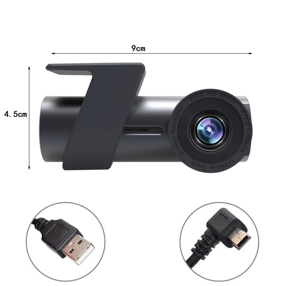 Camera Hành Trình Xe Hơi Kết Nối WIFI Không Dây Full HD Tầm Nhìn Ban Đêm 24 Giờ