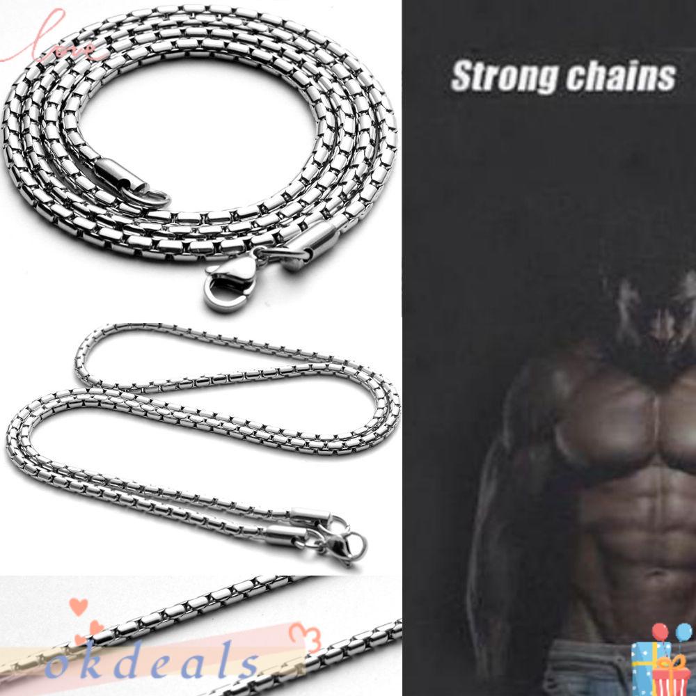 Vòng cổ Bằng Thép Không Gỉ OKDEALS|Bảng Màu Sắc Phong Cách Hiphop Cá Tính