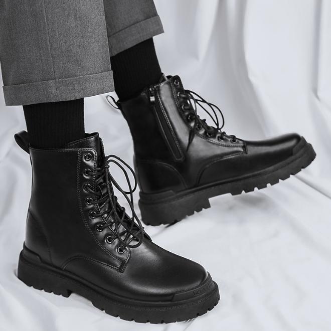 Giày Boot Nam Cổ Cao Khóa Kéo GN395 - GN368