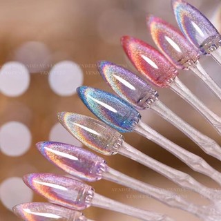 Mắt mèo cầu vồng huaxi chính hãng, ánh cầu vồng siêu thực chuyên dụng ngành nails