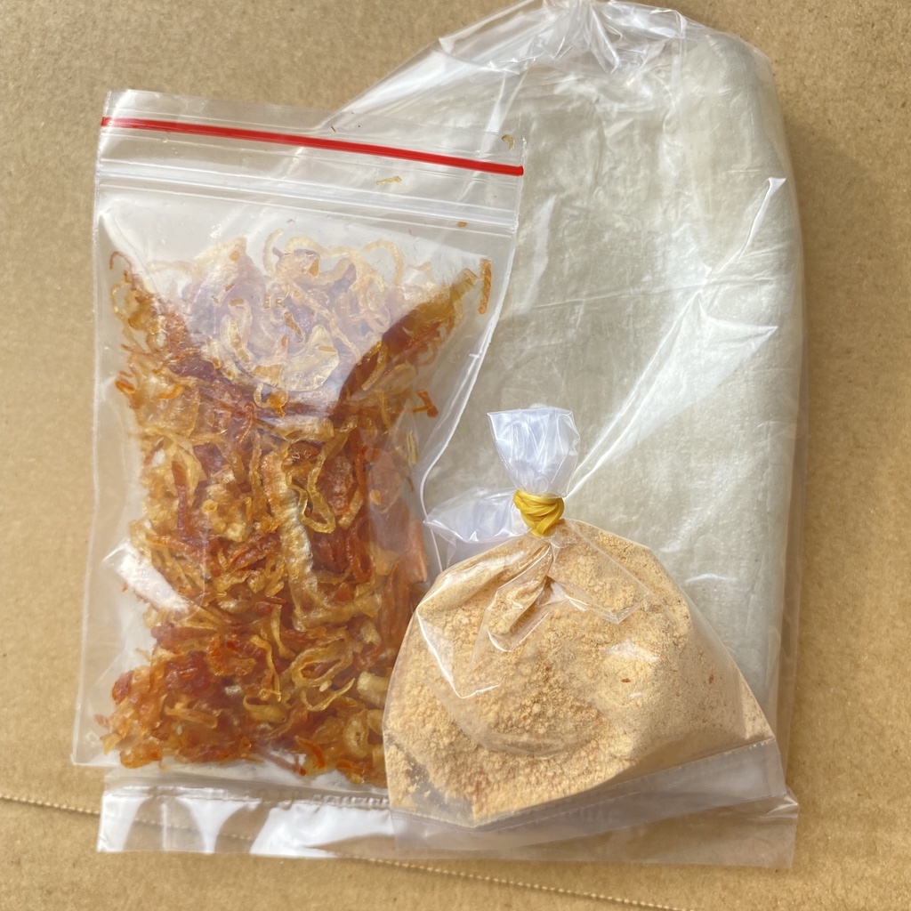 Bánh Tráng Dẻo Cuốn Hành Muối Set 100g Phơi Sương Dẻo Hành Mềm Ngọt Nguyên Chất