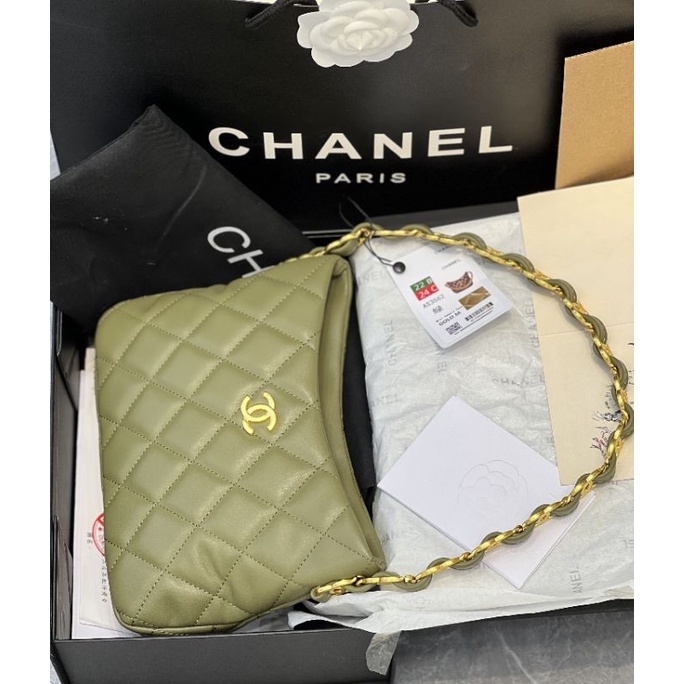 Túi xách nữ thời trang Hobo sz24x17 da cừu mịn có code chip fullbox vip nam châm