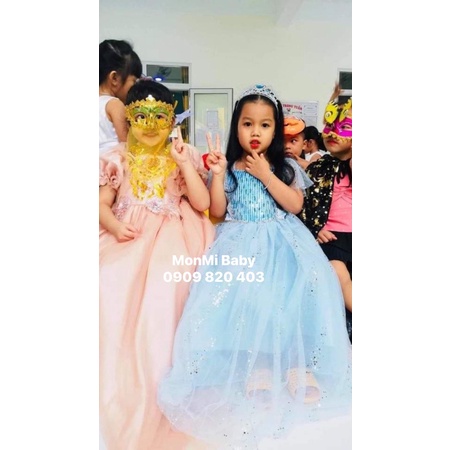 - ĐẦM VÁY CÔNG CHÚA ELSA CAO CẤP 2020