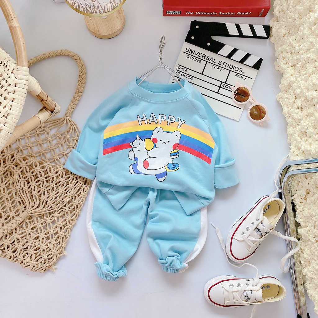 Bộ thu đông dài tay cho bé gái từ 8-18kg