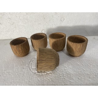 LY RƯỢU MÀI THÔ GỖ DỪA - CỐC UỐNG TRÀ