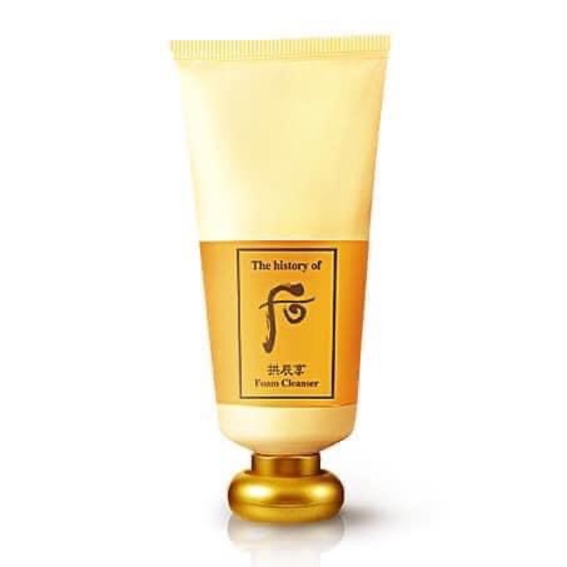 10 gói 2ml sữa rửa mặt Whoo vàng dưỡng ẩm sạch sâu Facial Foam Cleanser Whoo vàngi