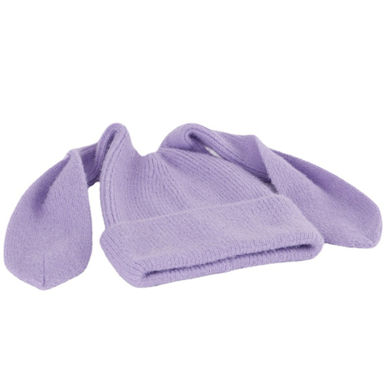 Mũ Dệt Kim Tai Thỏ Bảo Vệ Tai Dùng Khi Lái Xe Mùa Đông Dành Cho Bạn Gái