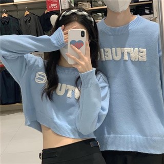 Áo len cho cặp đôi couple Áo croptop len Sweater len