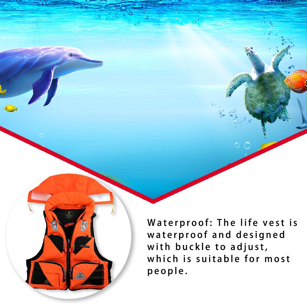 (runbu) Áo Phao Cứu Sinh Có Khóa Cài Cỡ Lớn Phụ Kiện Khẩn Cấp Cho Thuyền Câu Cá Ngoài Trời