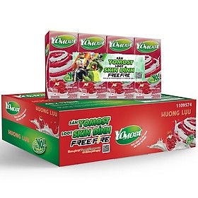 Thùng sữa chua uống yomost hương lựu 170ml