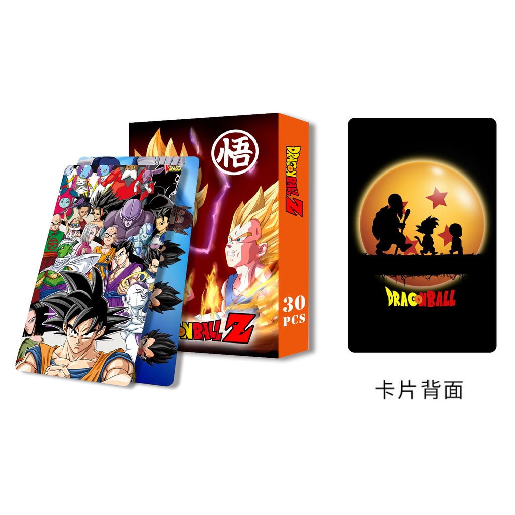 2022 Dragon Ball Z Lomo Card Double-sided Color Printing Photocard Postcard 30pcs/box