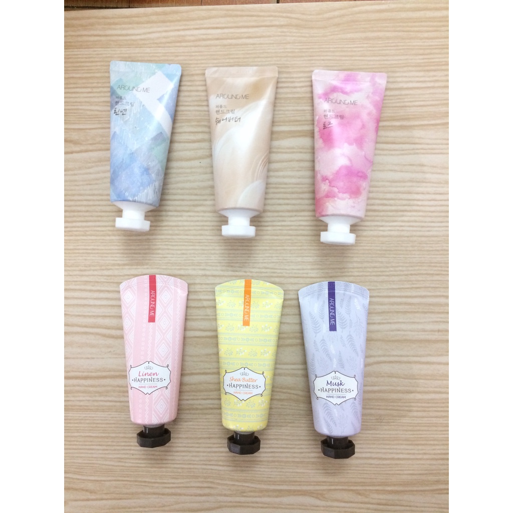 Kem dưỡng da tay bơ hạt mỡ  Around me happniness hand cream shea butter 60g