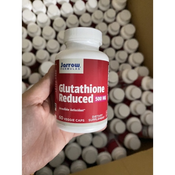 Viên uống trắng da Jarrow Glutathione reduced 500mg 60 viên