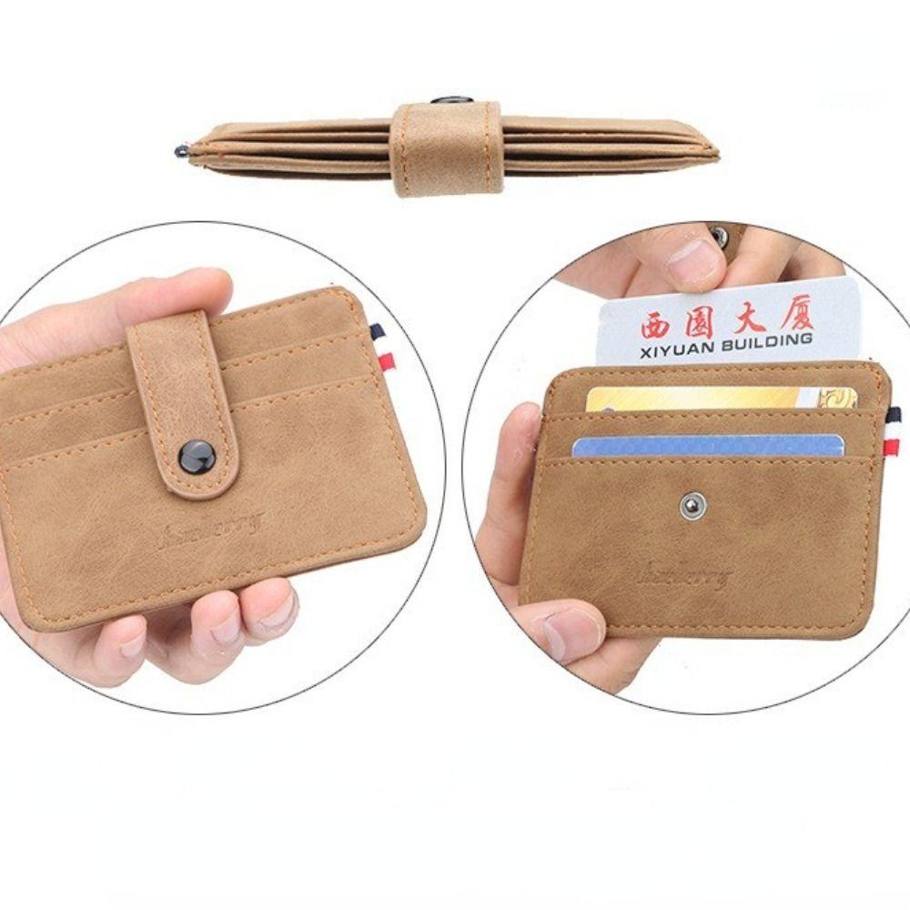 Ví Nhiều Ngăn Đựng Thẻ ID / Danh Thiếp Phong Cách Retro Cho Nam