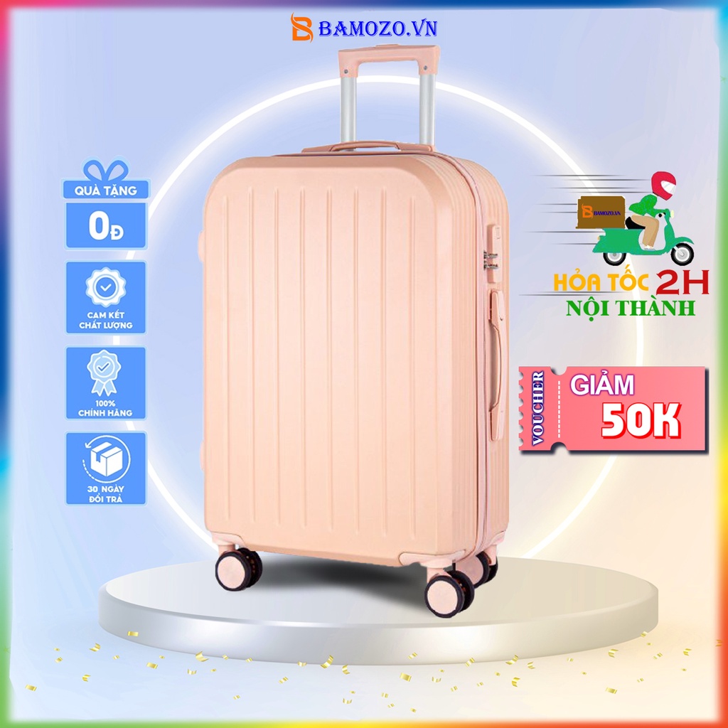 Vali Du Lịch Size 20 Inch 24 Inch Cao Cấp Giá Rẻ Bền Đẹp Chống Va Đập Trầy Xước Bảo Hành 5 Năm Bamozo 8812
