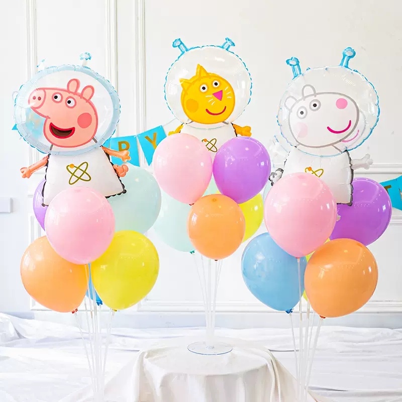 Bong Bóng Phim Nhôm Chủ Đề Heo Hoạt Hình Trang Trí Tiệc Sinh Nhật Cho Bé