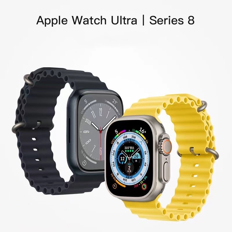 Dây Đeo Bằng silicone Cho Đồng Hồ Apple 49mm 44mm 40mm 45mm 41mm 42mm 38mm iWatch SE series 7 6 5 4 Ultra 8