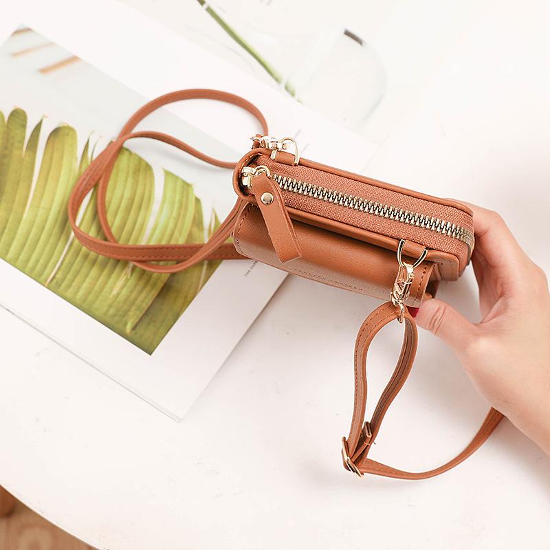 Túi ví cầm tay đeo chéo Sang trọng ép chữ mẫu mới 1-2 dây kéo Da PU chống nước GSR Shalla [Có sẵn]