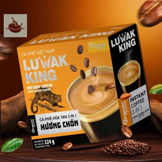 Cà Phê Hòa Tan 3 trong 1 Luwak King Hương Chồn ( 18 gói x 18g )