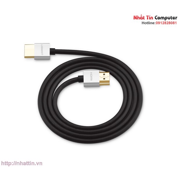 Cáp HDMI 2.0 siêu mỏng dài 1M hỗ trợ 4K, 3D Chính hãng Ugreen 30476 cao cấp
