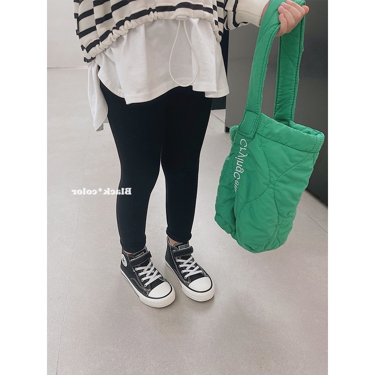 Quần Legging Ba Màu Ôm Dáng Co Giãn Phong Cách Hàn Quốc Thời Trang Xuân Thu Cho Bé Gái