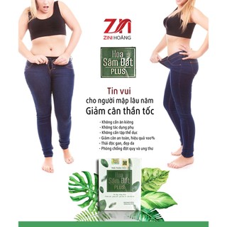 (Chính hãng) Hoa Sâm Đất Plus -Giảm Cân Cho Cơ Địa Khó Giảm