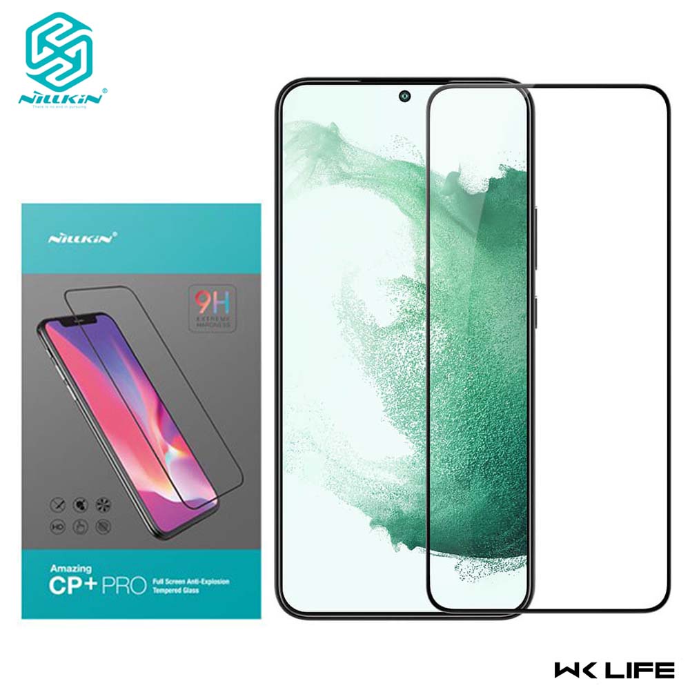 Cường Lực Samsung S22 /S22 Plus Nillkin CP+PRO Chống Vỡ Cạnh Full Màn