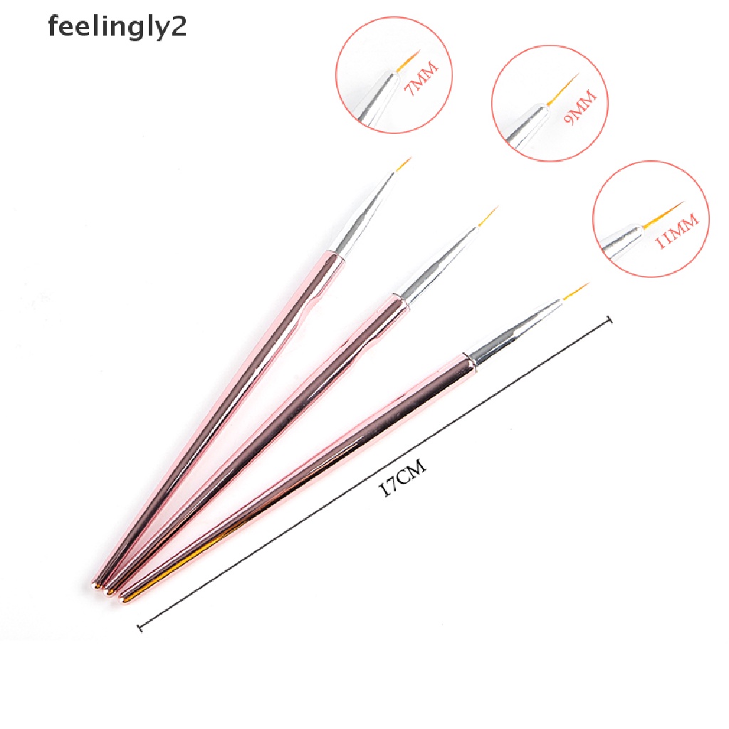 Set 3 Bút Vẽ Móng Nghệ Thuật Đẹp Mắt Tiện Dụng