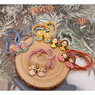 set 2 dây cột tóc búp bê dành cho bé gái