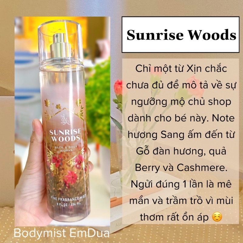 Xịt Thơm Toàn Thân - SUNRISE WOODS