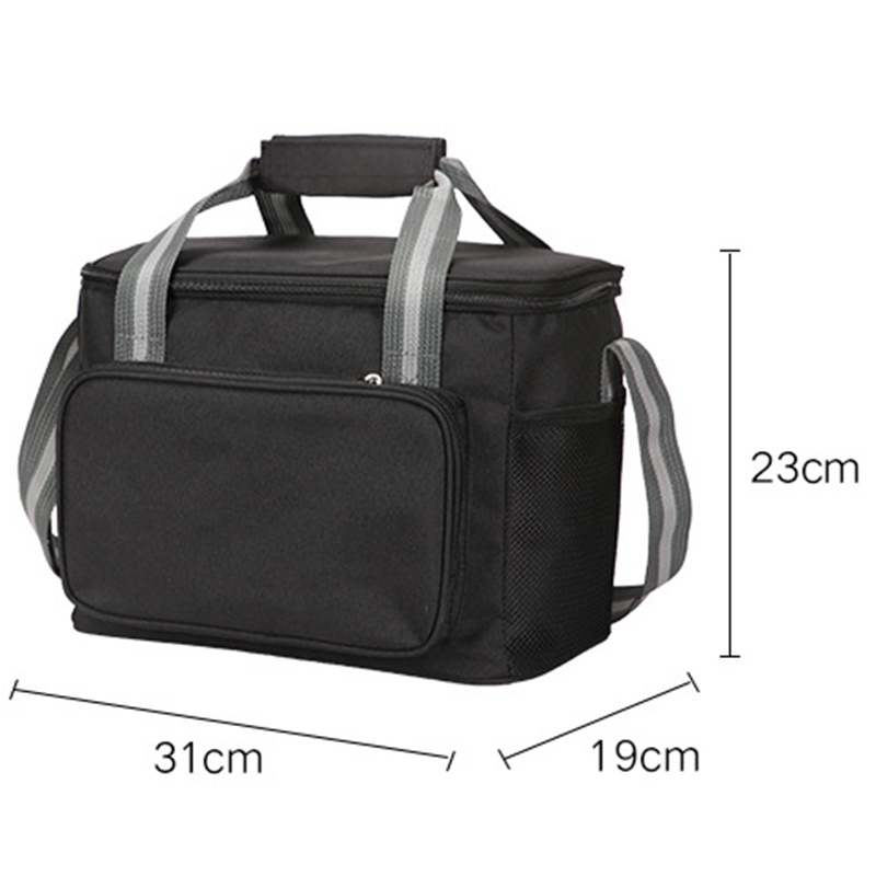 Túi Tote Làm Mát Cách Nhiệt Mềm Mại Gọn Nhẹ Chống Rò Rỉ Màu Xám Cho Hoạt Động Ngoài Trời