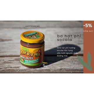 Bơ phỉ socola hữu cơ Rapunzel - 250gr