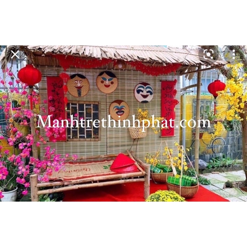Mành cọ che nắng che mưa giá siêu rẻ hoặc làm phông nền trang trí làm trần ốp vách