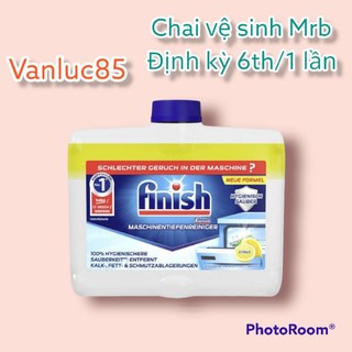 Finish chai vệ sinh máy rửa chén bát chuyên dụng 250ml( sử dụng định kỳ 6 tháng 1 lần).