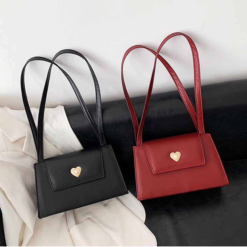 Mischa Túi Đeo Vai Hình Vuông Cỡ Nhỏ Bằng Da PU Màu Trơn Dễ Phối Đồ Thời Trang Hàng Mới