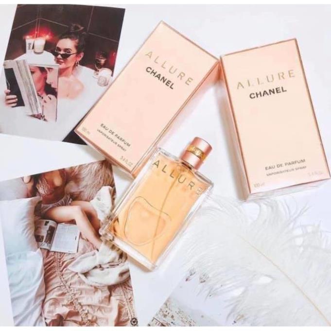 Nước Hoa Nữ Allure For Woman EDP Dung Tích 100ml - Dầu Thơm Nữ Duyên Dáng Thu Hút Thuần Khiết Tự Nhiên