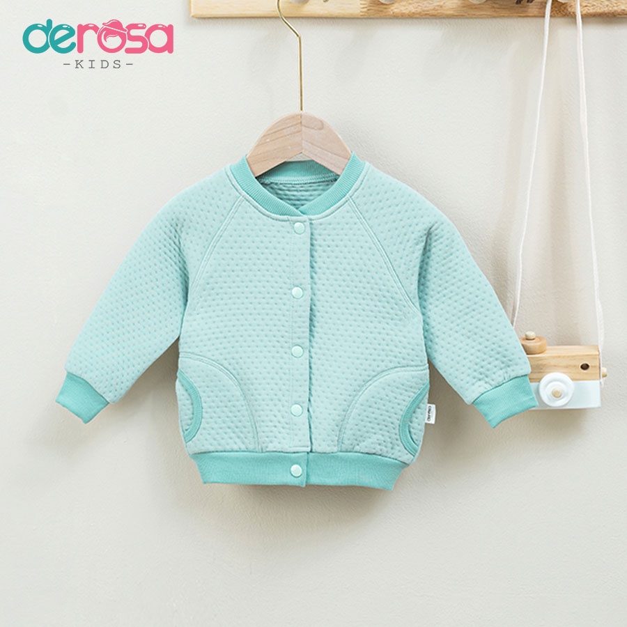 Áo khoác dài tay thu đông DEROSA KIDS cho bé từ 6 đến 24 tháng 812-1081A