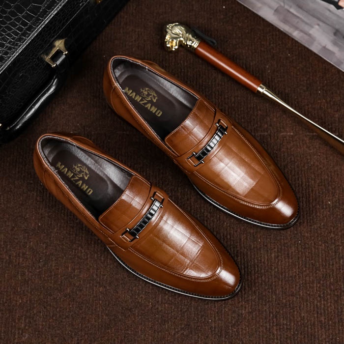 Giày nam đẹp da thật Manzano phong cách công sở sang trọng M66635