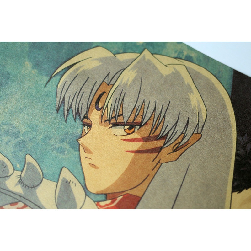 Poster Inuyasha C085 50.5*35 Giấy dán tường Anime siêu đẹp